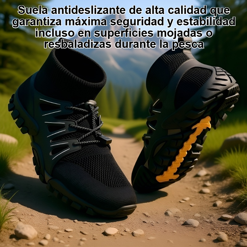 Zapatos de pesca antideslizantes y transpirables.