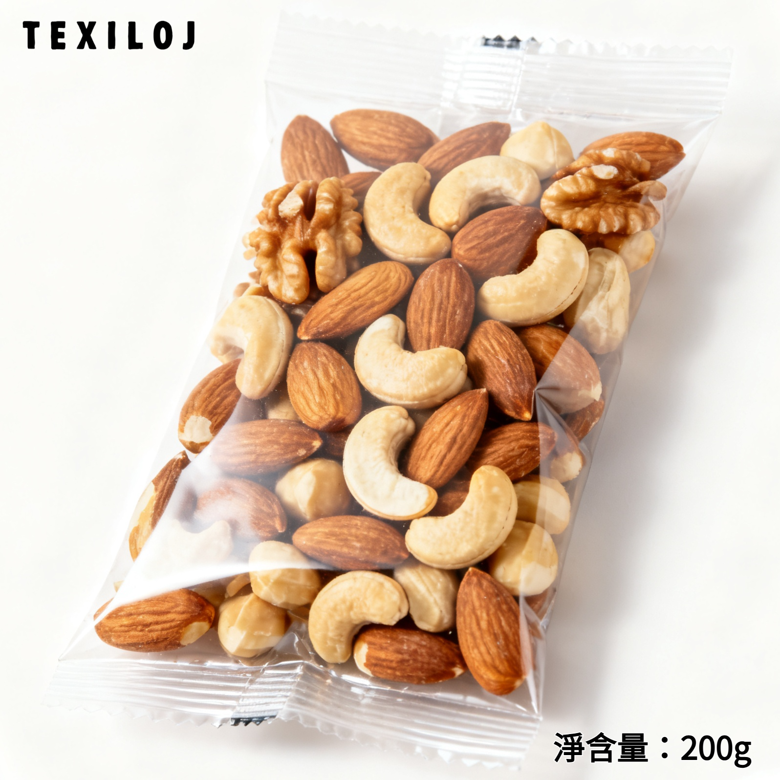 堅果包裝細節近照