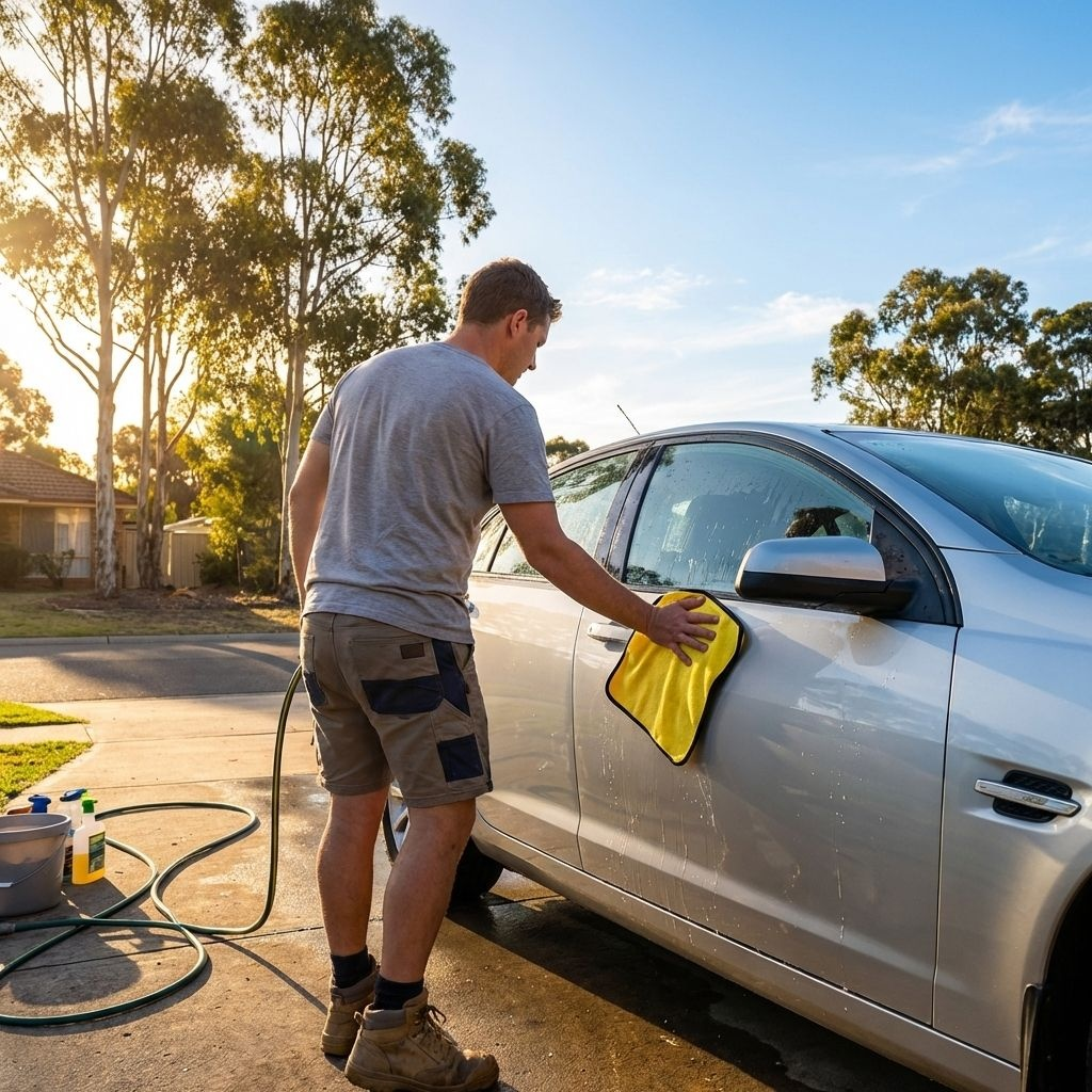 ผ้าขนหนูสำหรับล้างรถแบบหนา เย็บขอบปิดสนิท
