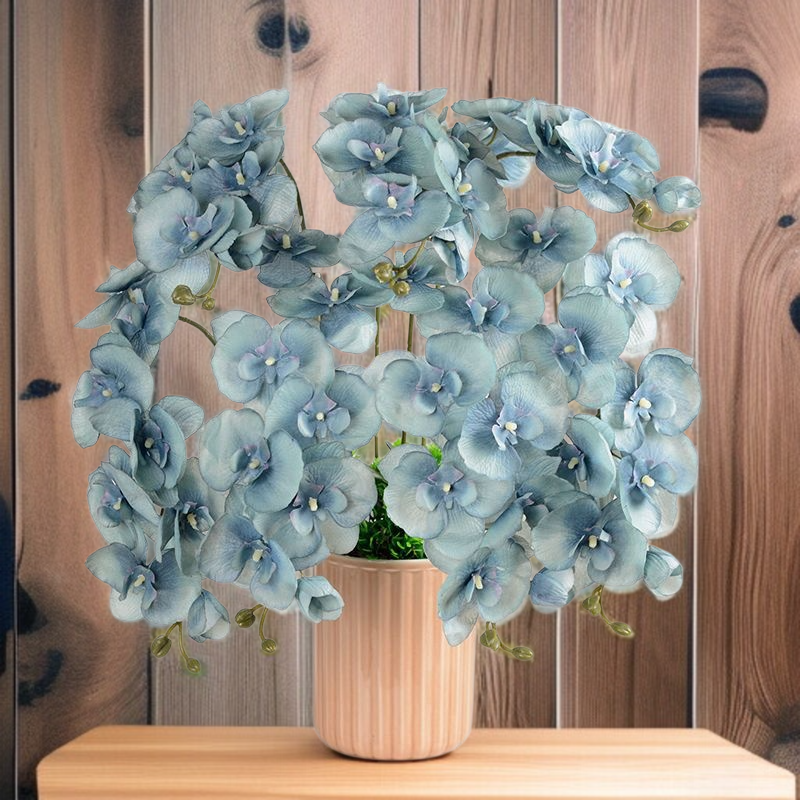 単枝8頭のコチョウランのダミーフラワー