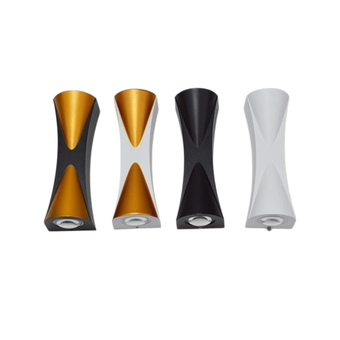 Double headed wall lamp, thickened lighting fixture, modern and simple wall lamp