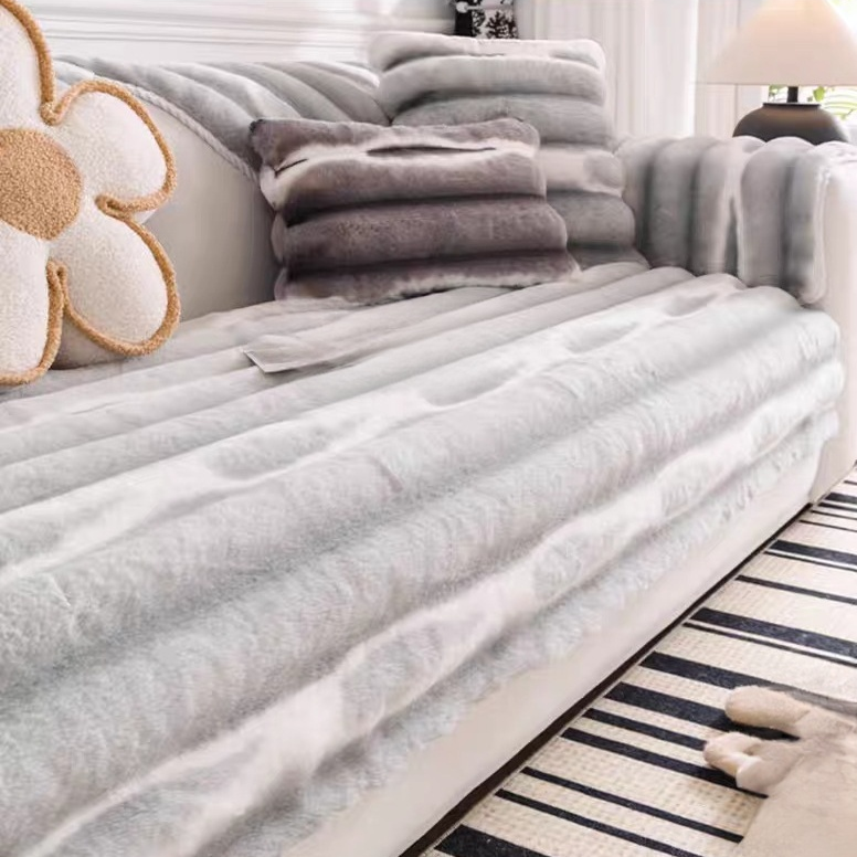 Non-Slip Cream Cover for Sofa Cushion