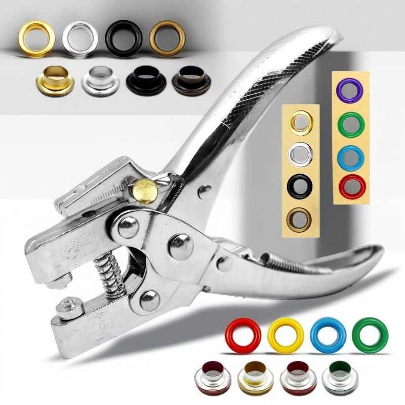 Alicates de ojo de buey con punzonado y chasquido integrados