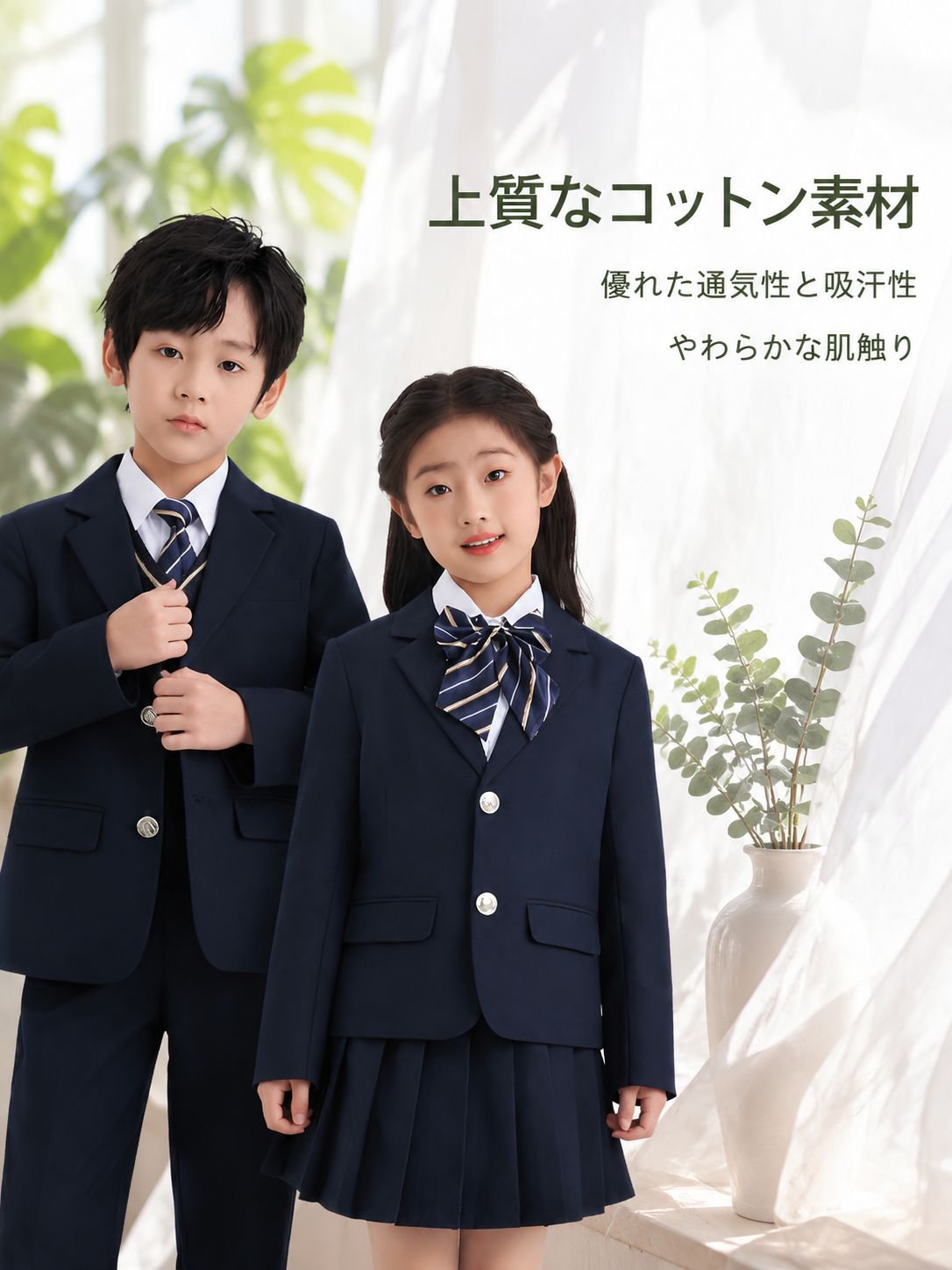春夏新作 キッズ英国風幼稚園制服 小学生制服 発表衣装