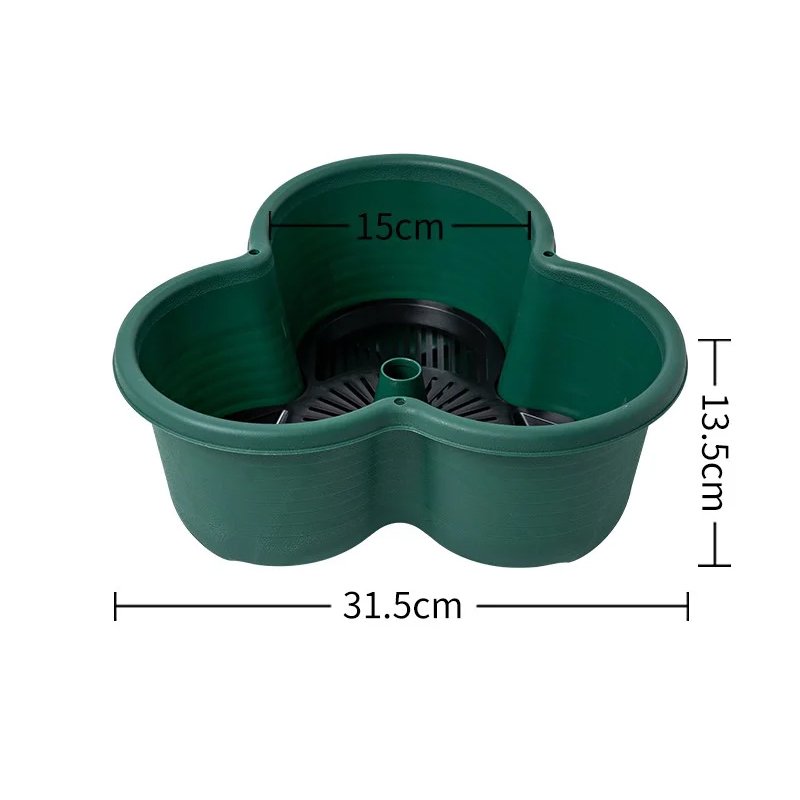 花びら垂直スタック可能プラスチック塔鉢植木鉢