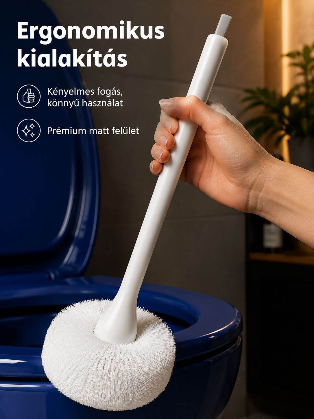 Felhő formájú tisztítókefe kádhoz és mosdóhoz