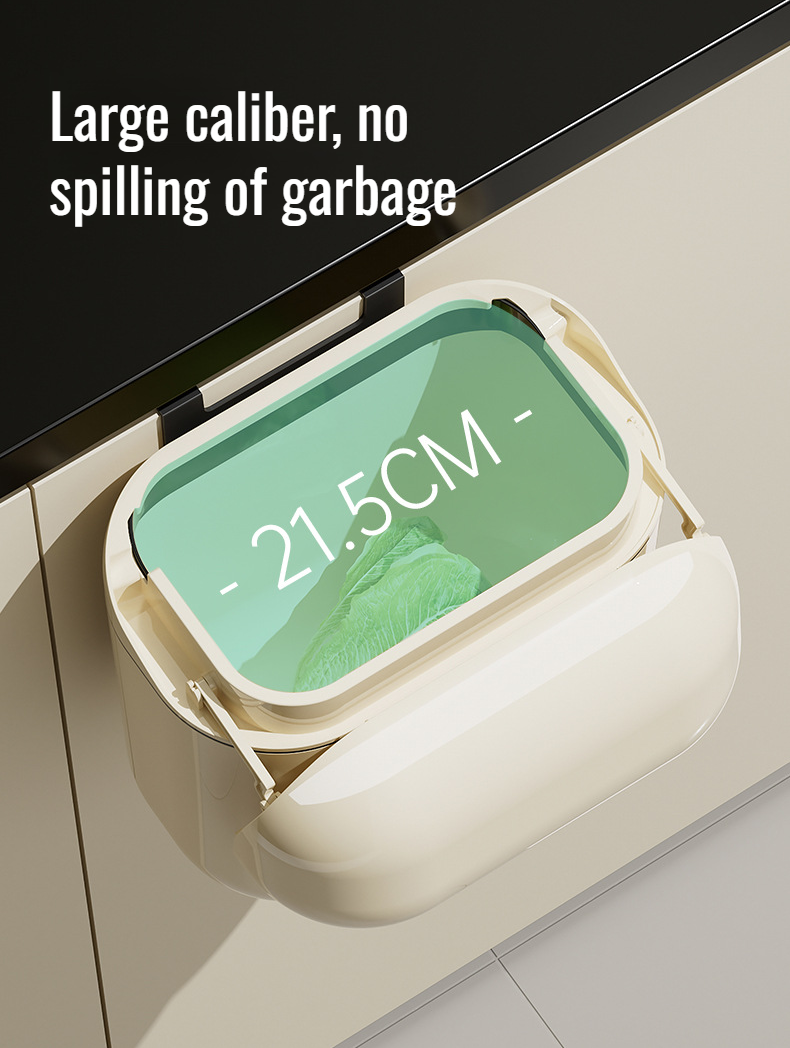 Hygienic trash bin with secure lid