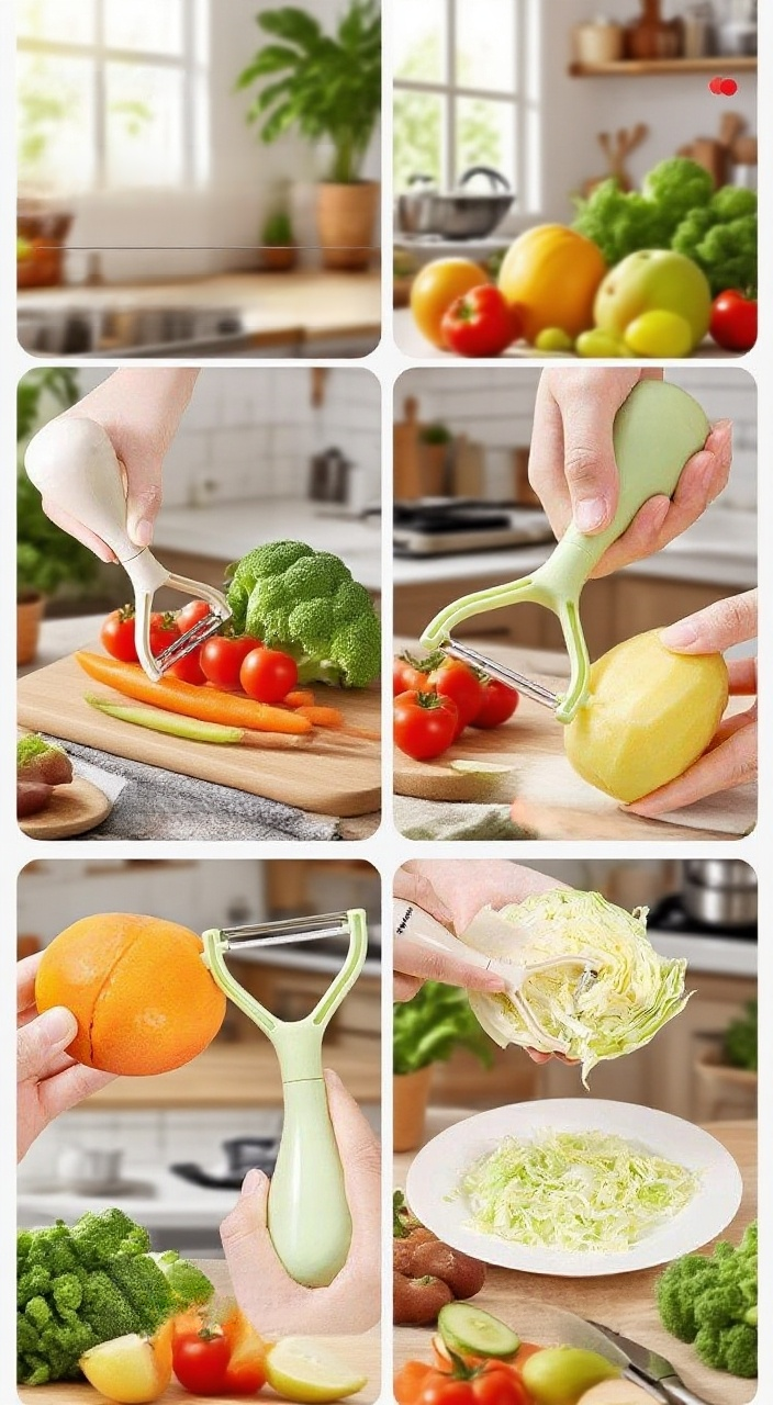 인체공학적 손잡이 디자인의 텀블러 파링 나이프