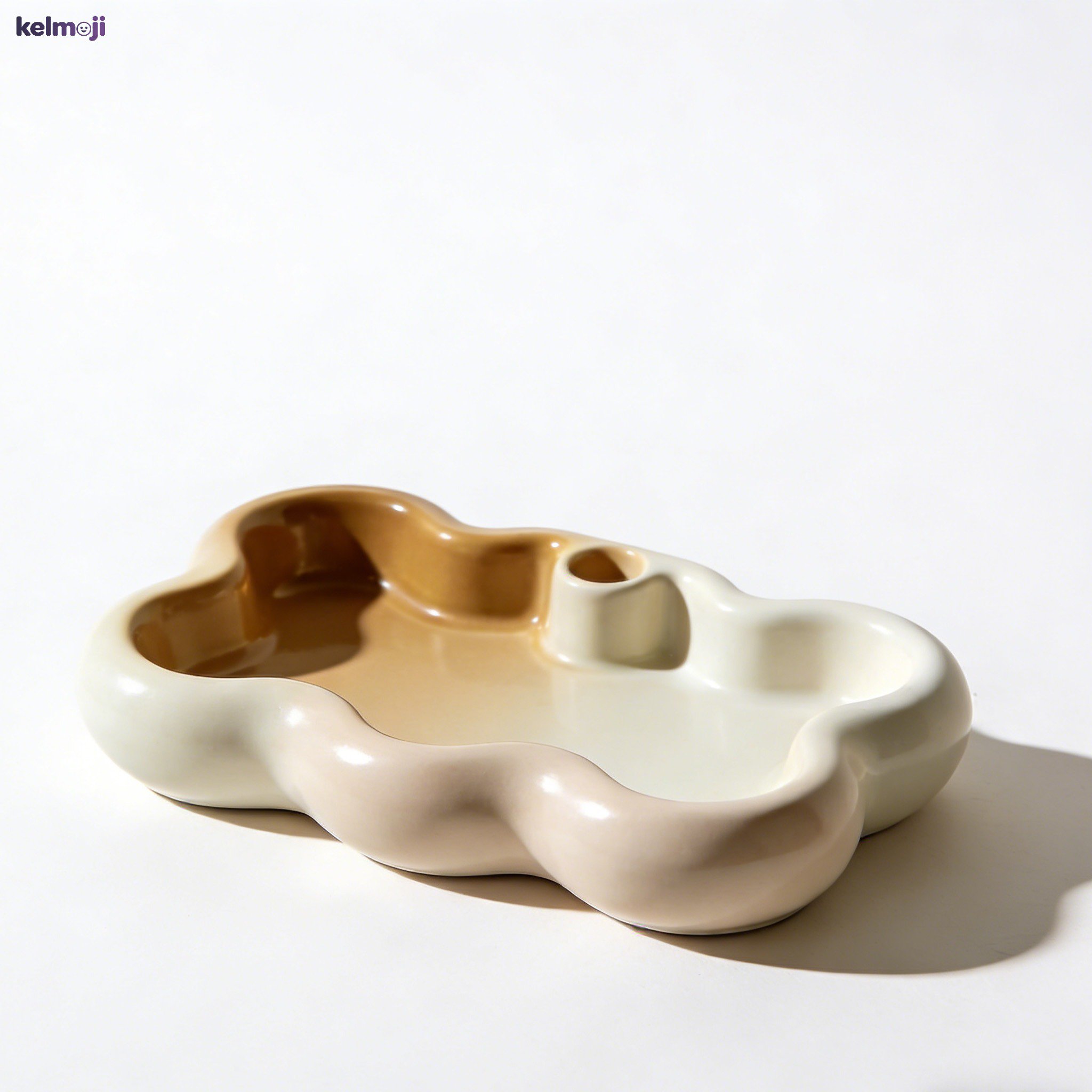 Cloud-Shaped Ceramic Stationery Trays (Set of 5)