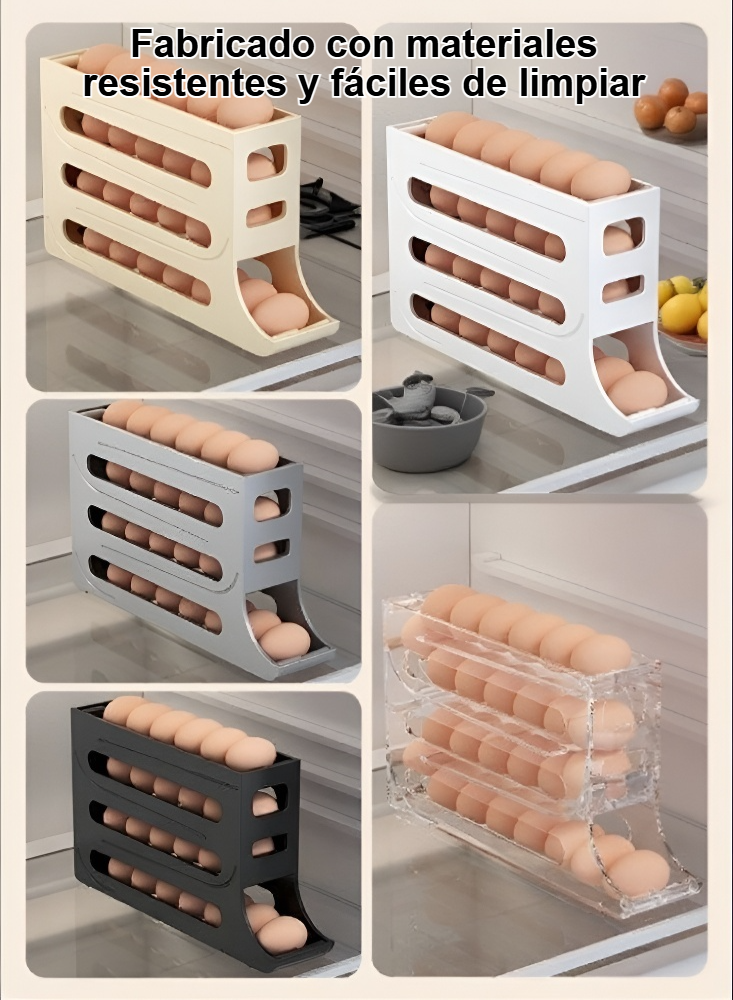 Estante para almacenar huevos en la cocina
