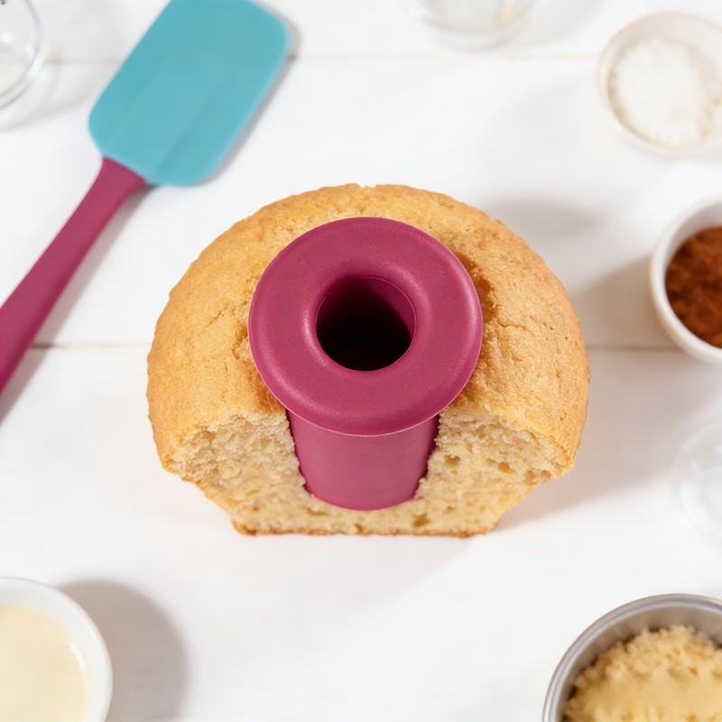 Többfunkciós konyhai sütőeszközök, kör alakú szilikon lyukasztóval