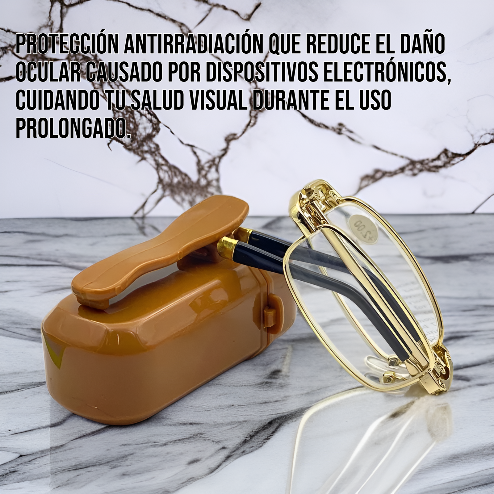 Gafas de lectura antirradiación portátiles y plegables