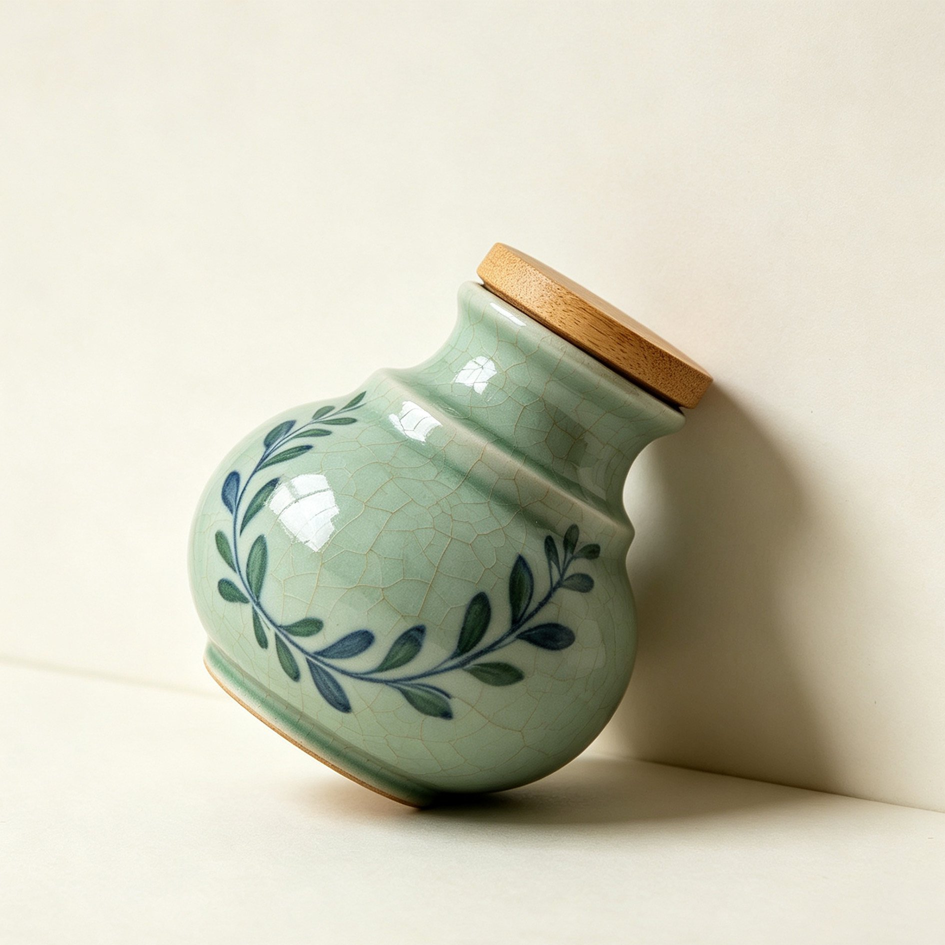 Celadon Tea Canister