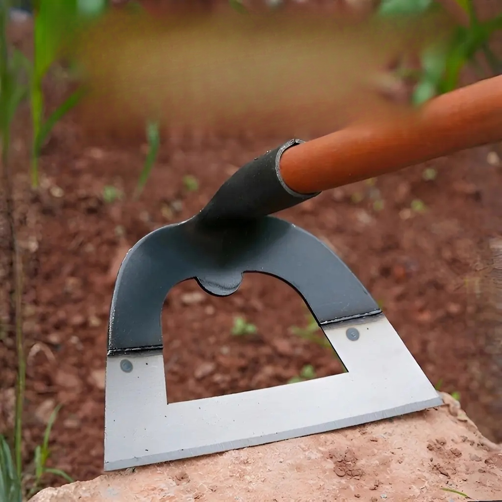 Thickened hollow agricultural hoe