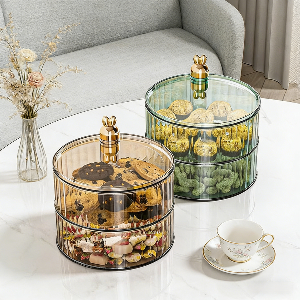 時尚客廳多層瓜子乾果收納盤