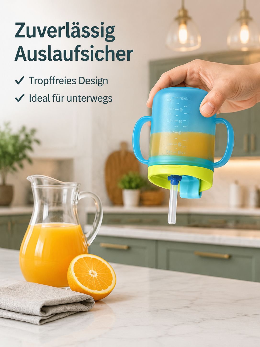 Kinder Trinklernbecher mit Messskala