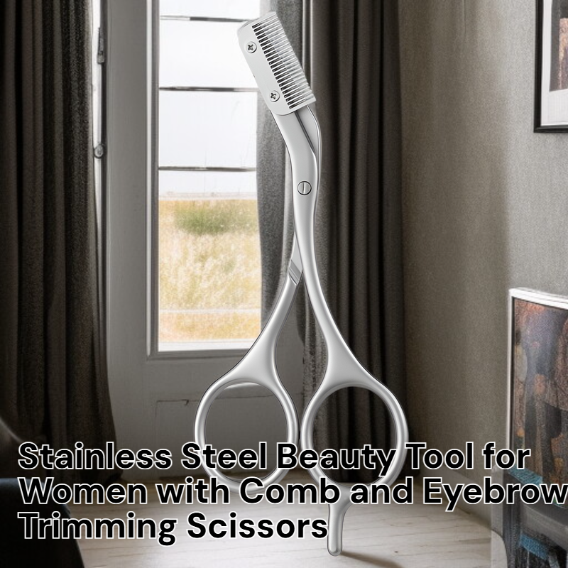 Eyebrow Grooming Scissors with Comb