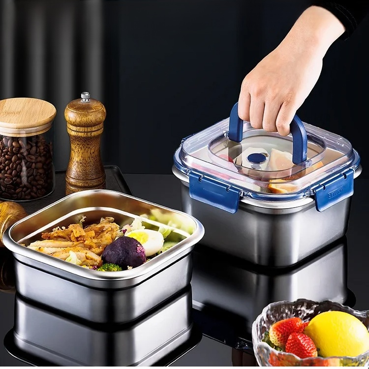 Caja de conservación de acero inoxidable