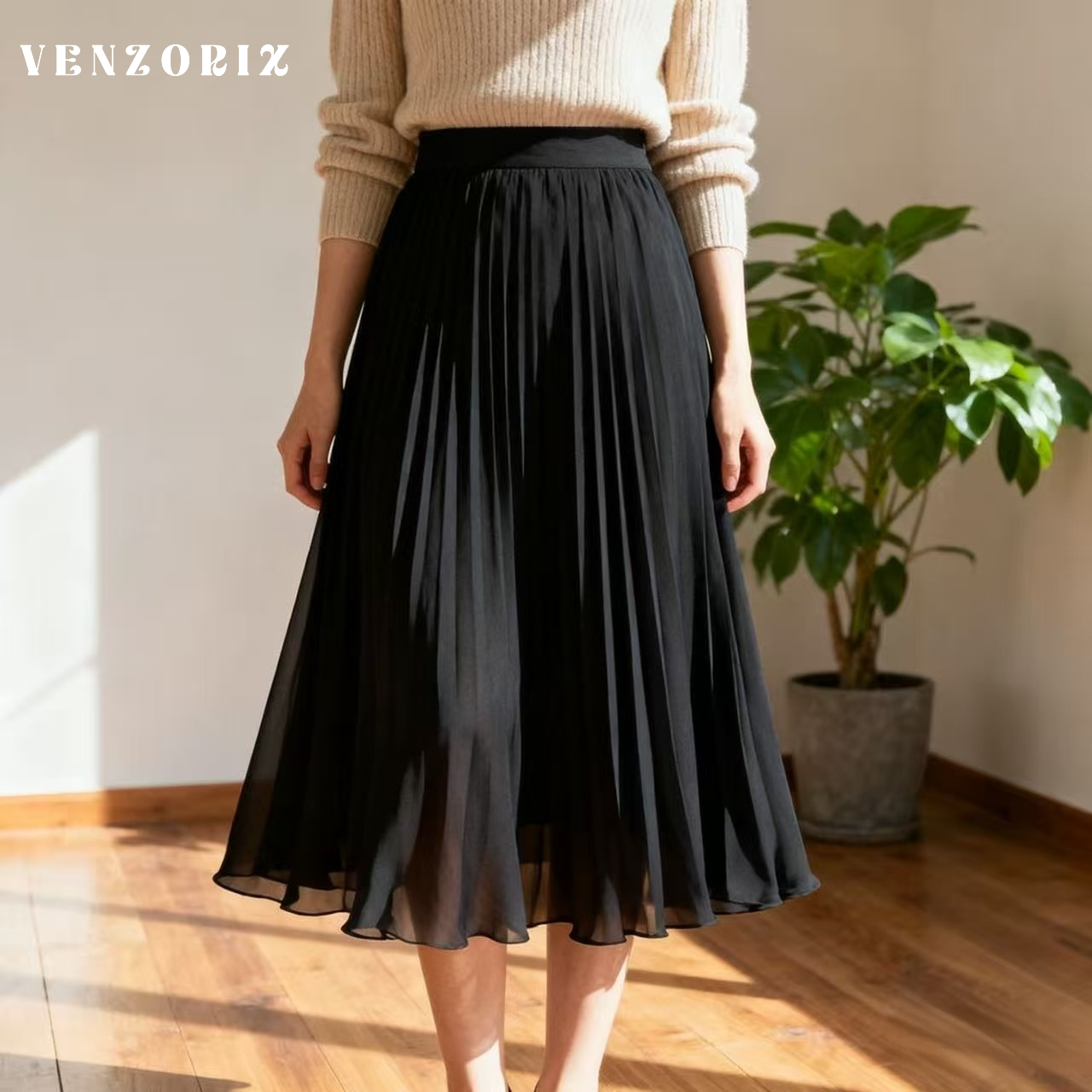 새로운 젠틀 스타일 스커트 여성 롱 스커트
