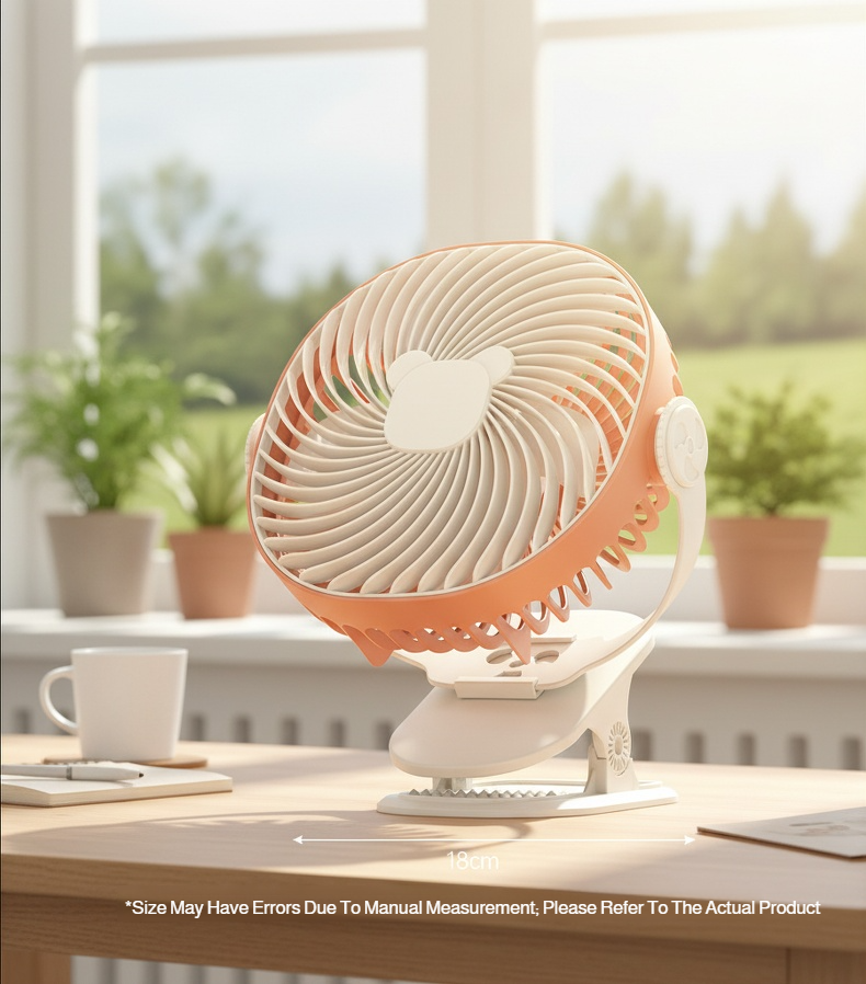 Multifunctional Rechargeable Desktop Clip Fan