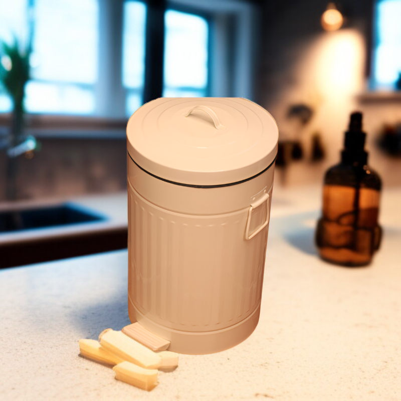 빈티지 페달 휴지통 - 민트