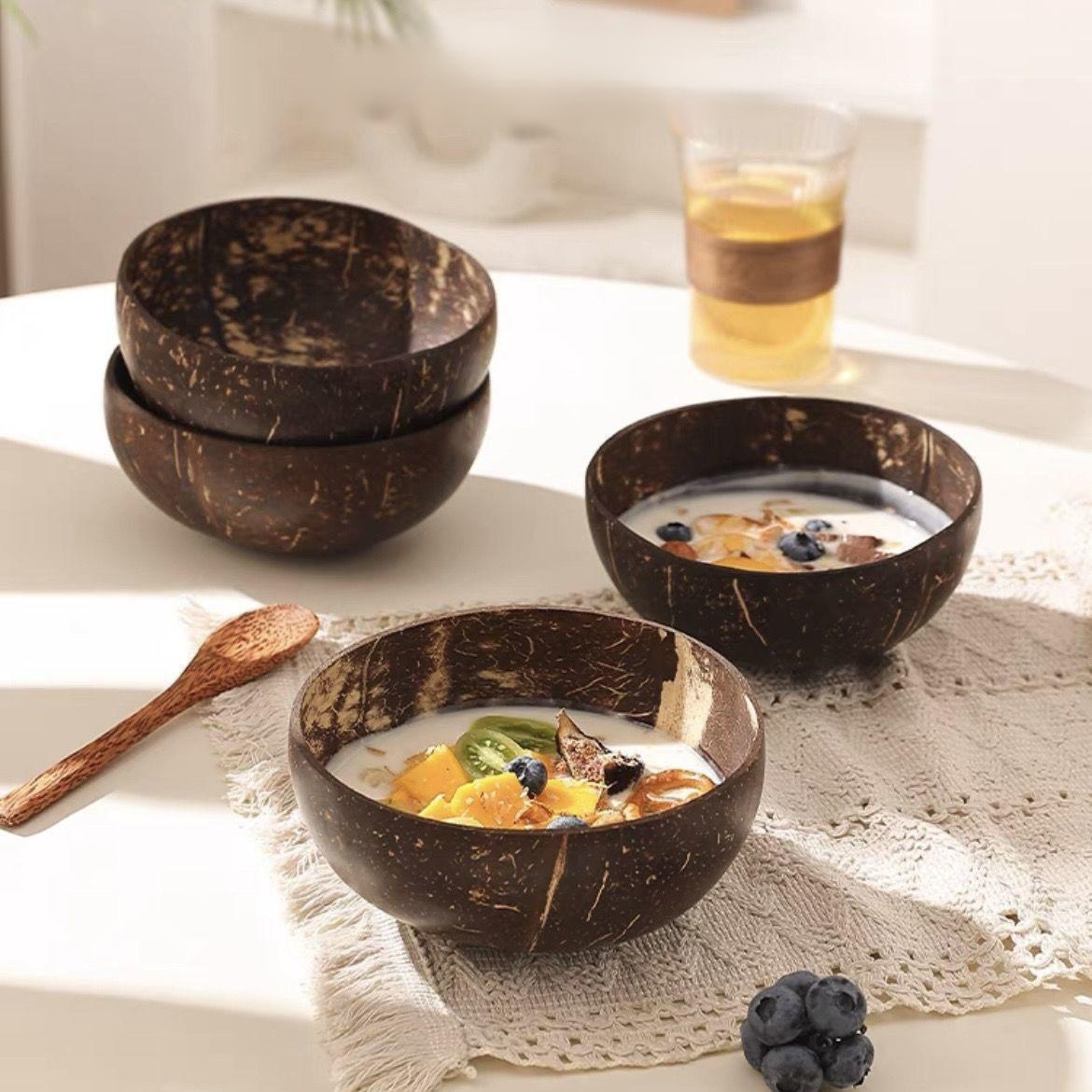 Wooden Coconut Shell Bowl