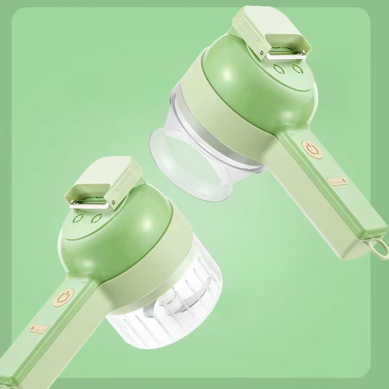 ガトリング式電動にんにく・野菜カット＆皮むき機