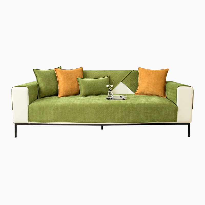 シュニール織ソファカバー ソファカバー ピュアカラー 滑り止め ホームユース ナチュラルコンフォート