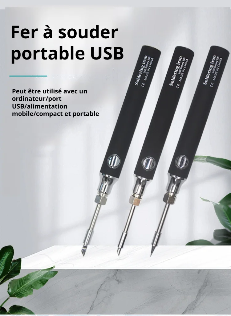 Set de stylo à souder portable sans fil, recharge USB 8W 5V, outil multifonctions pour la maison