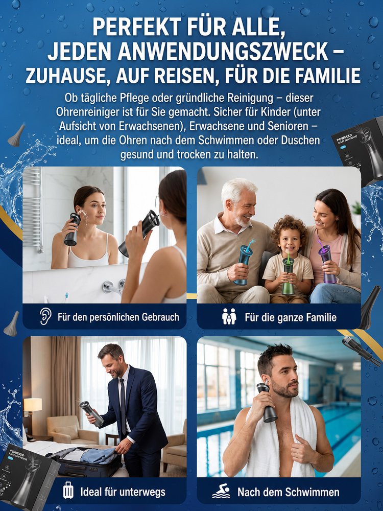 Elektrischer Ohrreiniger Pflege-Set für Zuhause