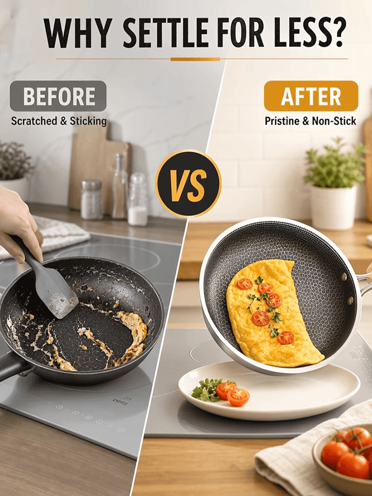 Household steak frying pan