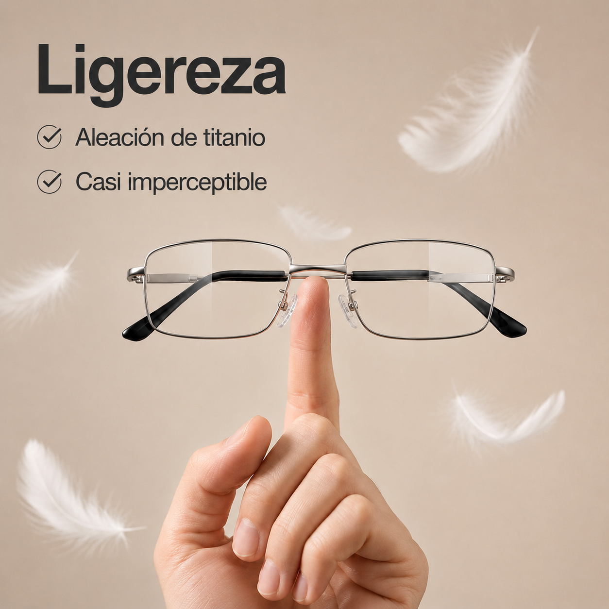 Gafas de lectura de aleación de titanio con filtro de luz azul
