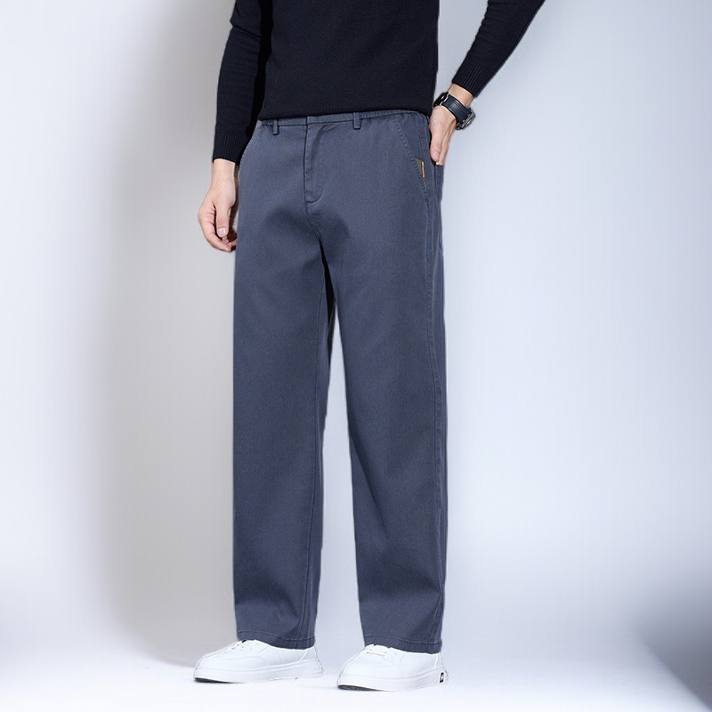 라이트 럭셔리 남성 팬츠 가을 남성 캐주얼 팬츠 와이드 팬츠