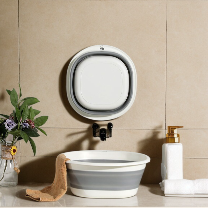 가정용 귀여운 세면대 접이식 여행용 휴대용 대야 아기 빨래대야 학생 기숙사 전용 세면대