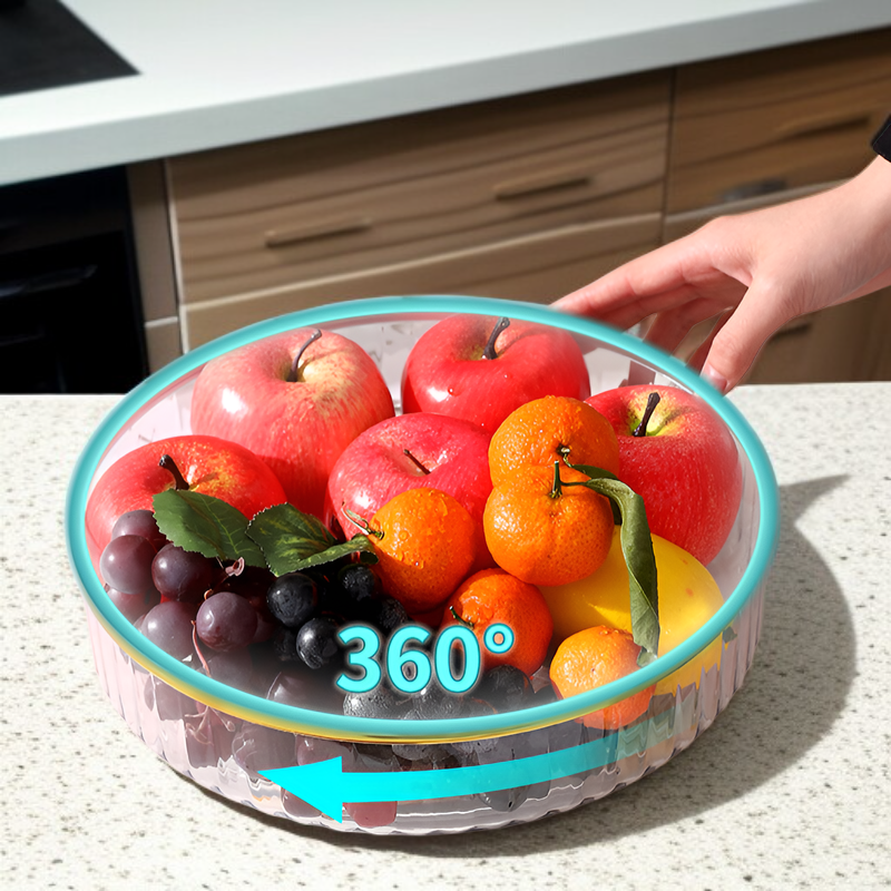 Food-Grade Rotating Organizer Multifunctional Desktop Organizer Kitchen Pet Storage