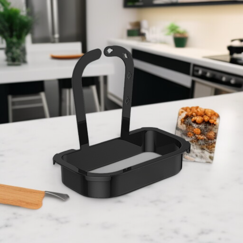 حامل شبكي معلق لتصفية مخلفات الطعام في الحوض، منظم مصفاة للمطبخ