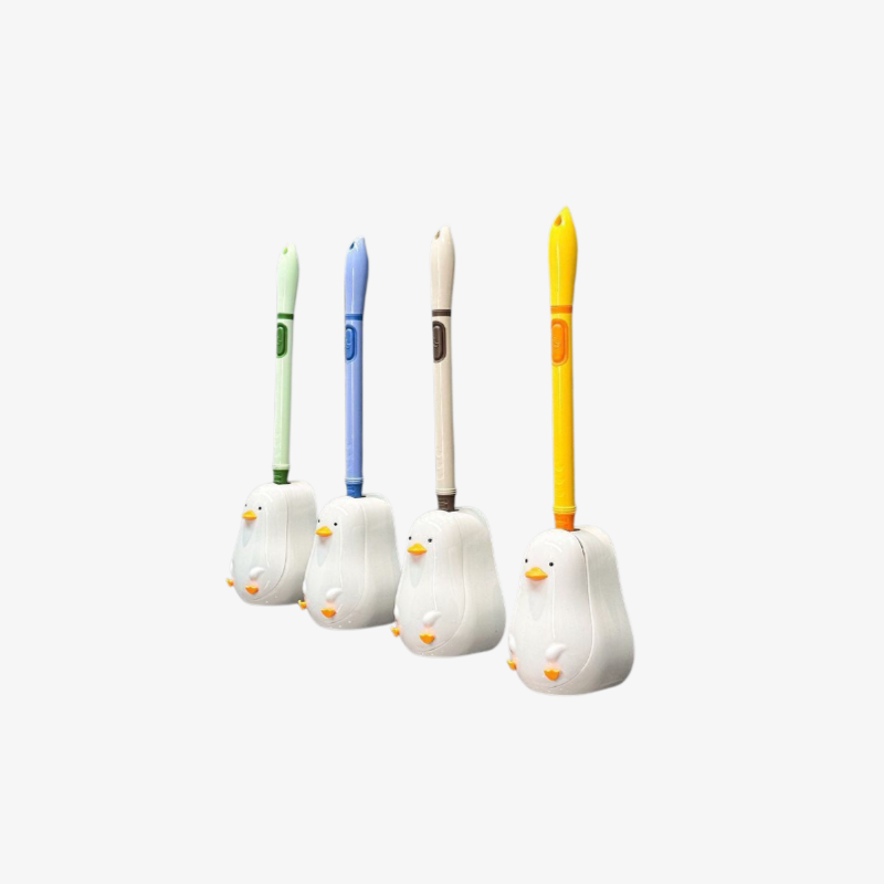 벽걸이 변기브러쉬 액체청소 러버덕 실리콘 변기브러쉬 화장실청소신기