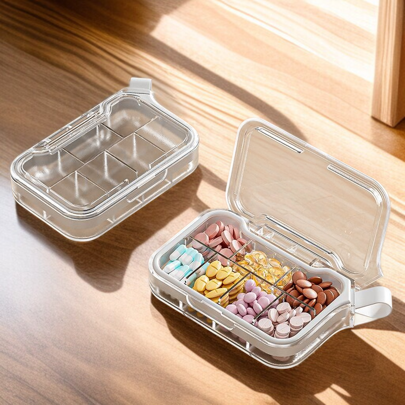 투명 덮개 휴대용 분격 약물 수납함