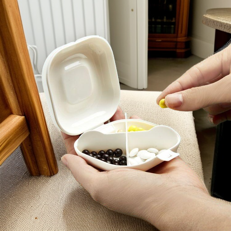 휴대용 7일 알약 보관함 소형 여행용