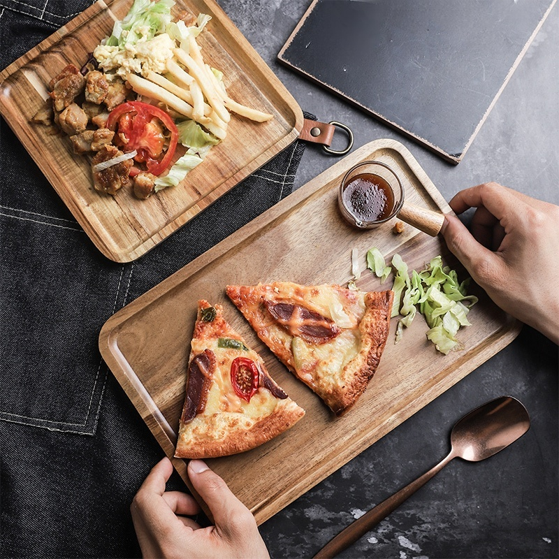 Rechteckiger Frühstücksteller