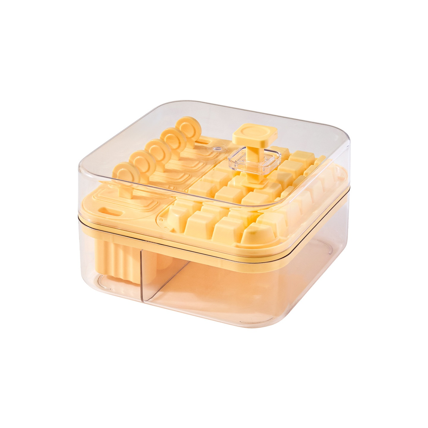 帶蓋二合一冰塊製冰盒塑料冷凍副食神器
