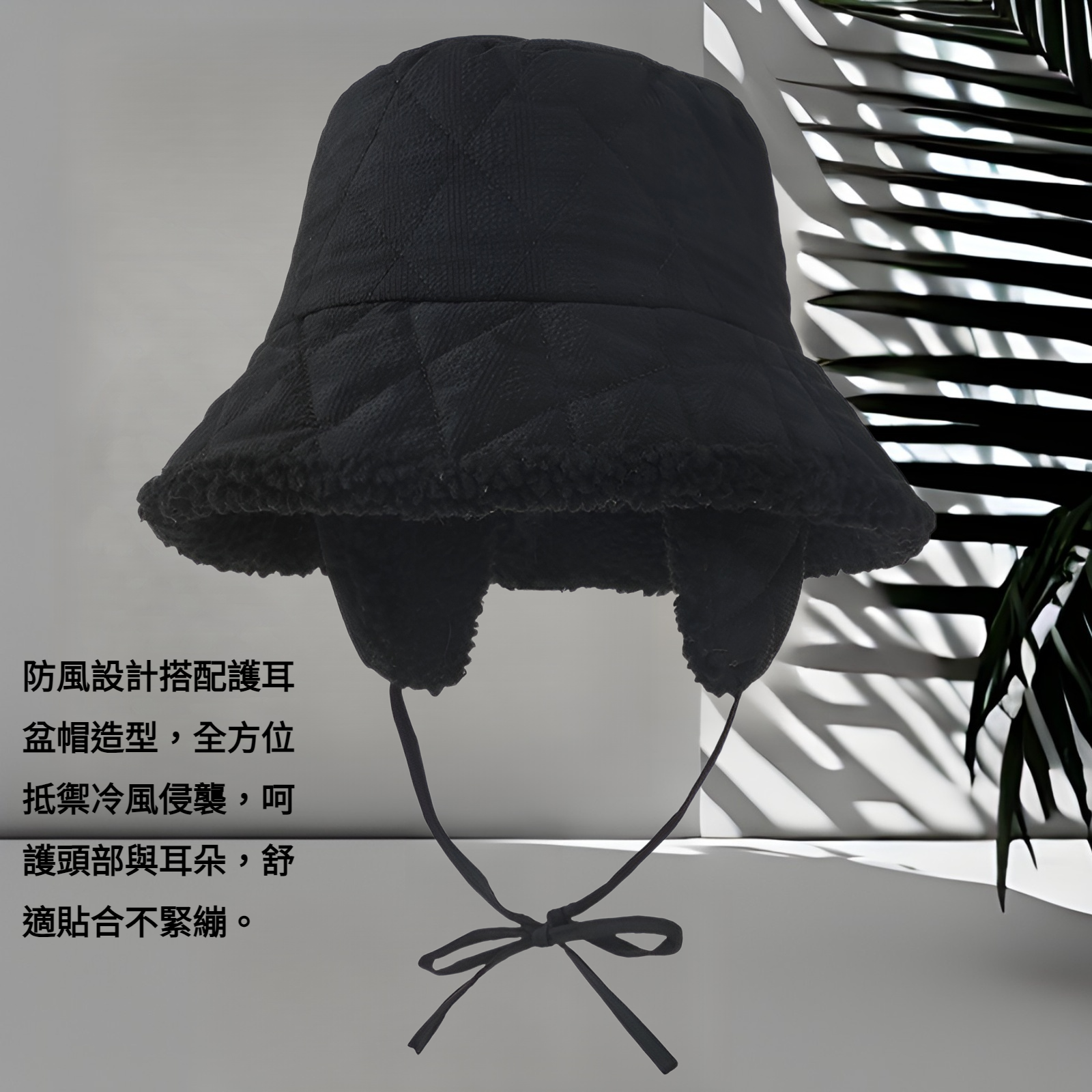 羽絨棉漁夫帽子女秋冬2025新款加厚羊羔絨保暖防風護耳盆帽顯臉小