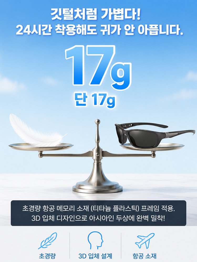 【대물도 한눈에】선명한 편광 낚시안경