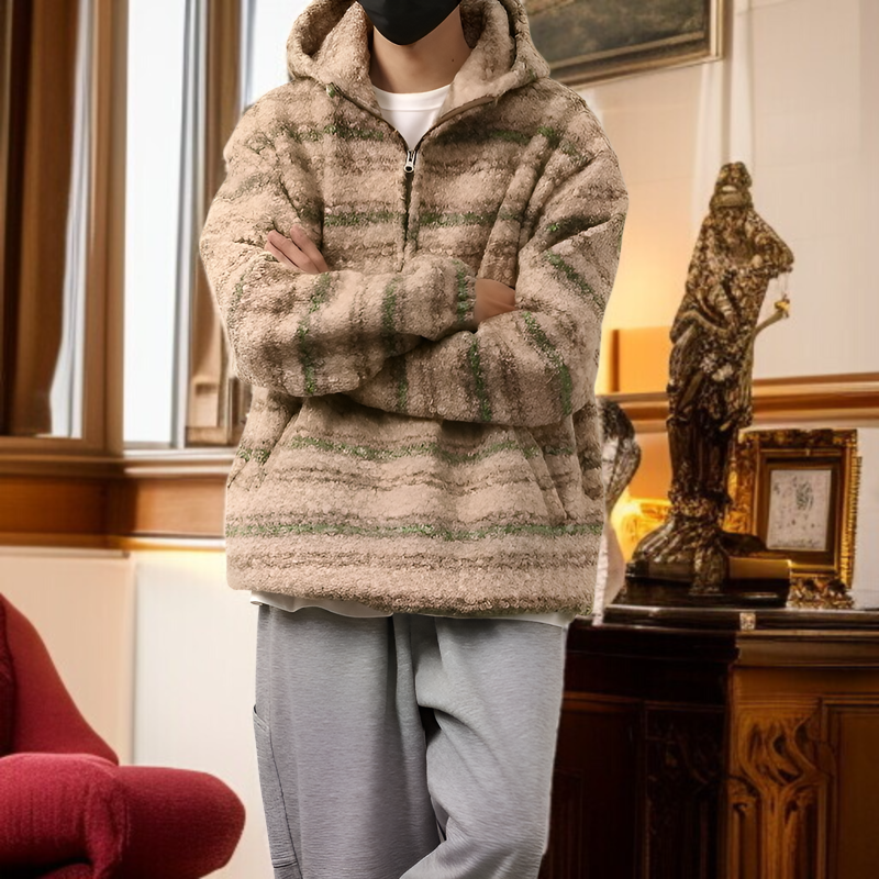 トレンド感溢れるルーズシルエットのウールコート