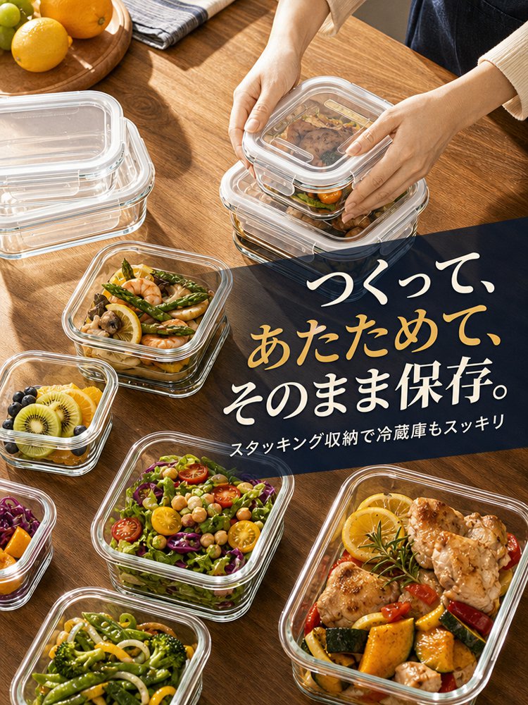 耐熱ガラス製ランチボックス