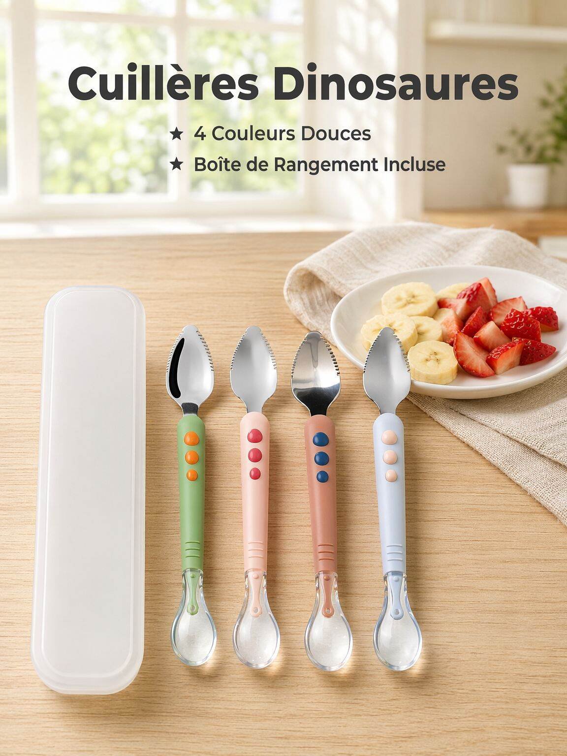 Cuillère à écraser les fruits pour bébé