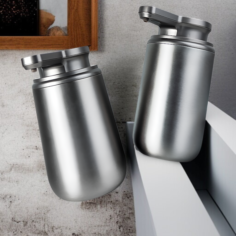 【R】新型ステンレス製全自動センサーソープディスペンサー 家庭用一体型電動ハンドウォッシャー キッチン洗剤ソープボックス