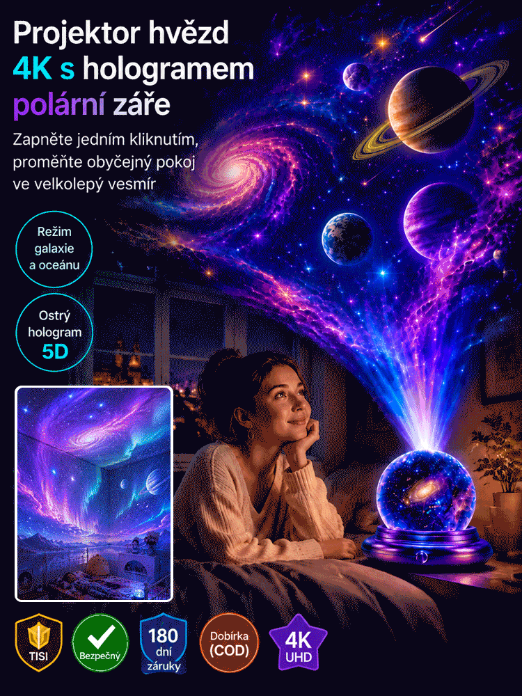  Za vteřinu přemění místnost na podmořský svět. Prodáno více než 100 tisíc kusů.