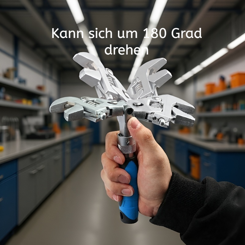 10-Zoll verstellbarer Ratschen-Handgriff Multifunktions-Handwerkzeug