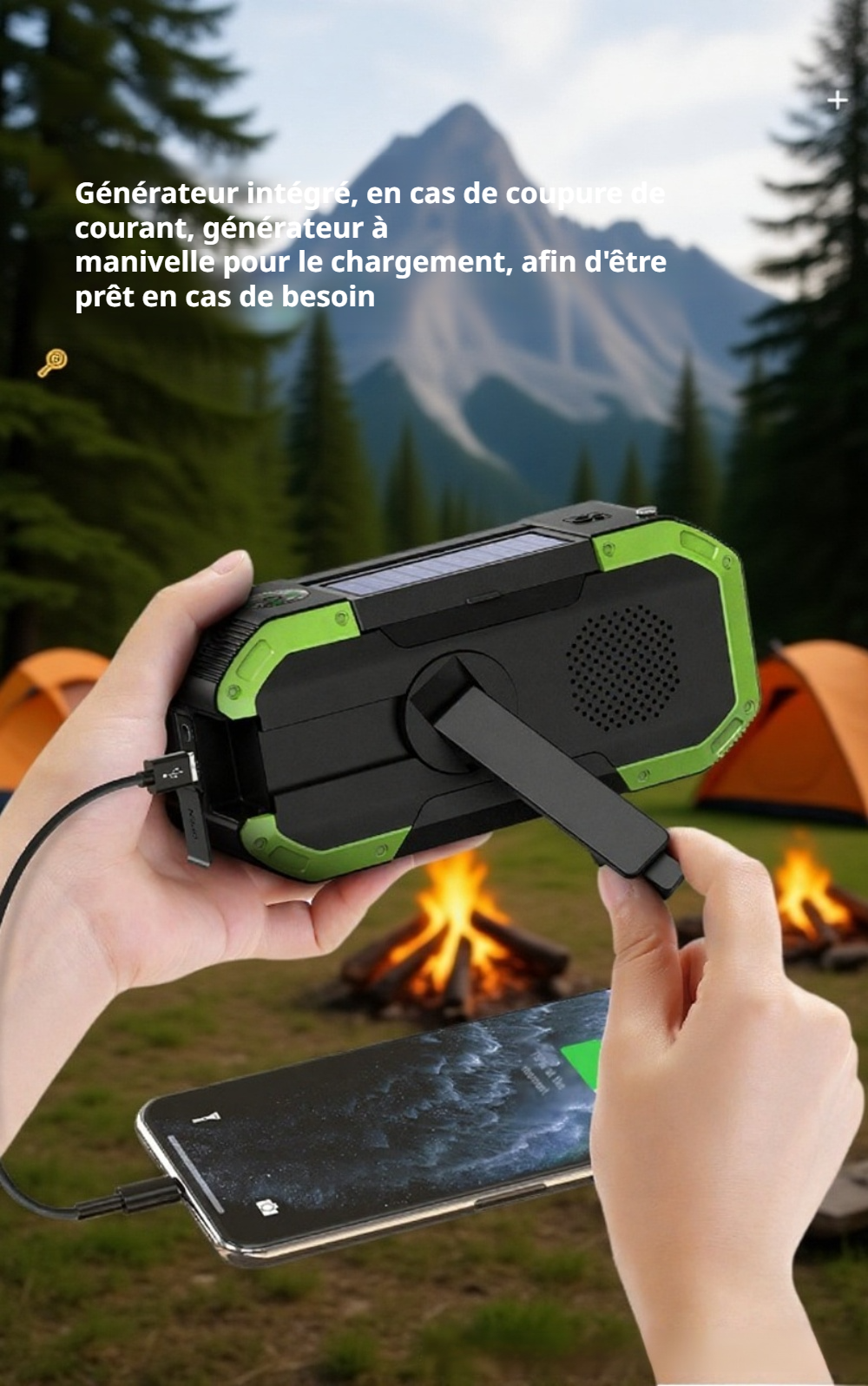 Radio portative pour randonnée et secours